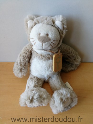 J-line Chat Blanc beige peluche oscar - Très bon état