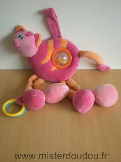 Jollymex Chat Rose orange boule qui tourne - Très bon état
