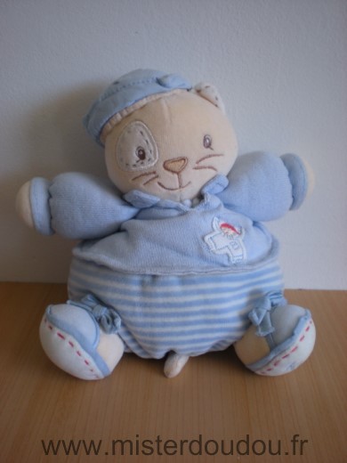 Kaloo Chat Bleu : p tit patapouf blue - Très bon état