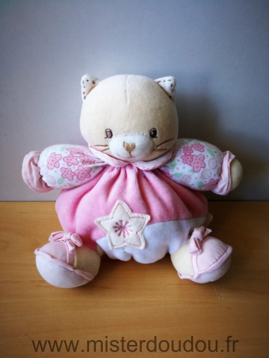 Kaloo Chat Rose blanc etoile - Très bon état