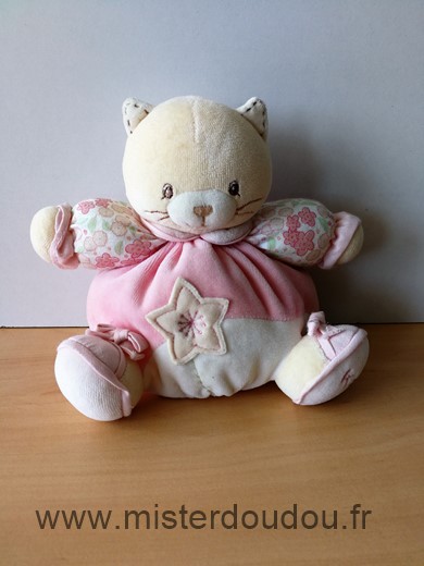 Kaloo Chat Rose blanc etoile - Très bon état