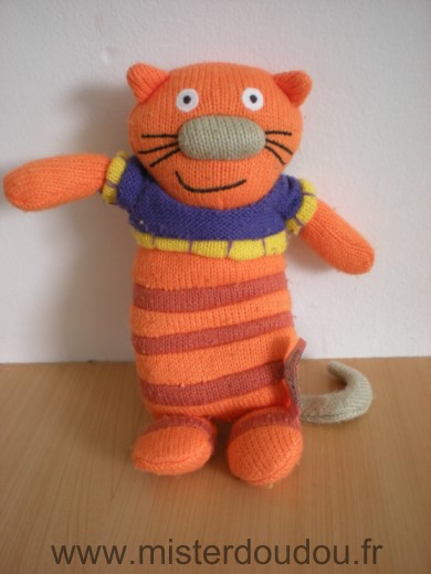 Latitude Chat Sacha le chat tricot orange - Très bon état