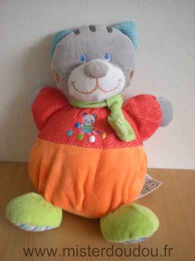 Mots d enfants Chat Orange rouge gris - Très bon état