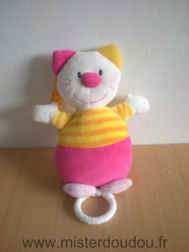 Paradise toys Chat Rose jaune orange - Très bon état