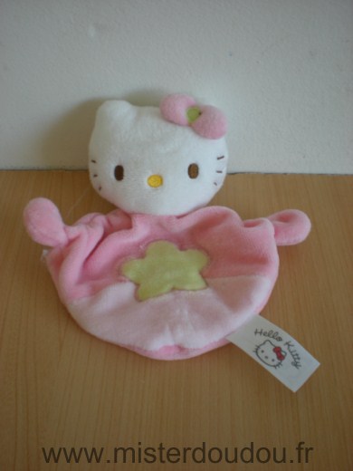 Sanrio Chat Hello kitty rose blanc fleur - Très bon état