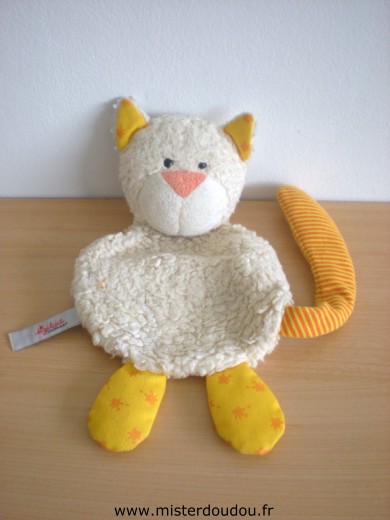 Sigikid Chat Ecru et rayé jaune orange - Très bon état