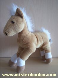 Cheval Beige blanc Animal alley