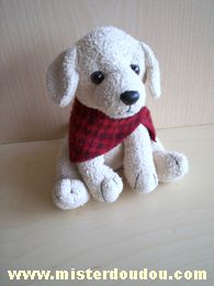 Chien Beige foulard rouge Marque Inconnue