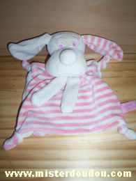 Chien Rayé beige rose écharpe beige Anna club plush