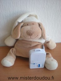 Babiage Chien Marron tshirt beige bonnet beige - Très bon état