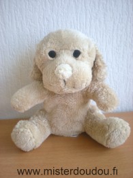 Bébisol Chien Beige nez blanc - Très bon état