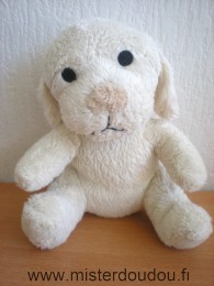 Bébisol Chien Ecru nez beige - Très bon état