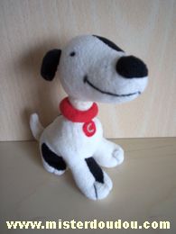 Catimini Chien Blanc noir coccard noir collier rouge - Bon état