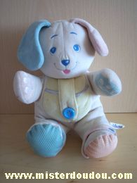 Chicco Chien Rose bleu jaune blanc - Etat moyen