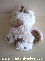 Cobico Chien Beige marron ruban marron - Très bon état