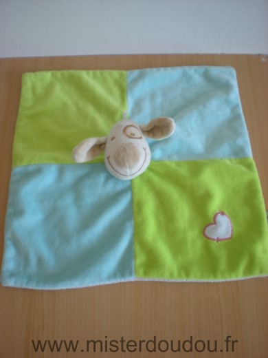 Chien Bleu vert coeur cocard a l oeil Cp international
