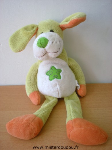 Cp international Chien Vert orange blanc etoile verte - Très bon état