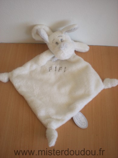 Dimpel Chien Fifi blanc gris - Très bon état