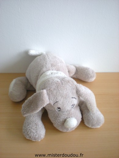Dimpel Chien Fifi gris echarpe blanche - Très bon état