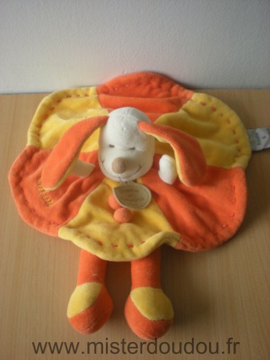 Doudou et compagnie Chien Patou orange jaune - Très bon état