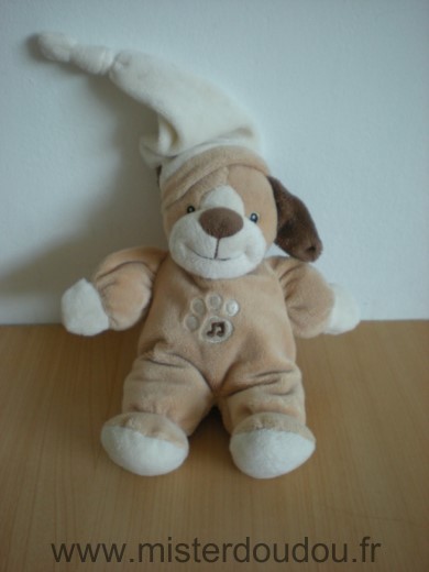 Gipsy Chien Marron bonnet beige - Bon état