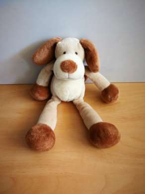 Gund Chien Ecru beige marron - Très bon état