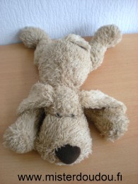 Gund Chien Marron nez feutrine marron - Très bon état