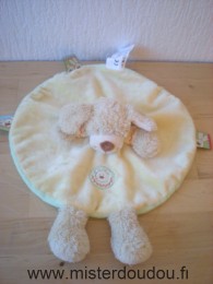 Chien Jaune dessus avec capuche jaune, vert dessous Kiabi baby