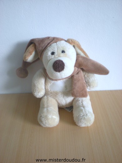 Lascar Chien Ecru bonnet marron - Très bon état