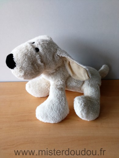 Lbp Chien Blanc beige nez noir - Très bon état