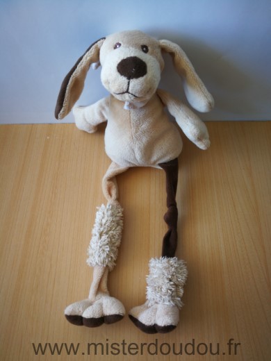 Les petites marie Chien Beige marron foulard bastien - Très bon état