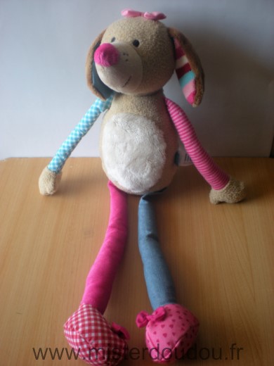 Chien Beige rose coeur Lief