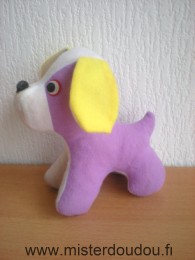 Chien Violet jaune blanc Marque Inconnue