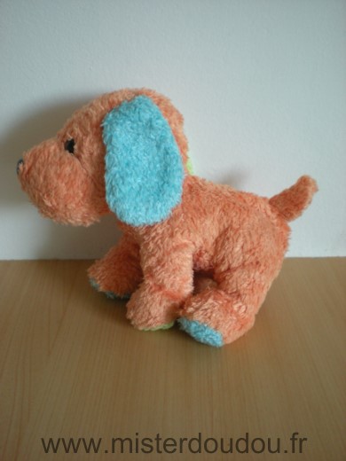 Maxita Chien Orange bleu vert - Très bon état