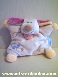 Nattou Chien Beige orange mauve - Très bon état