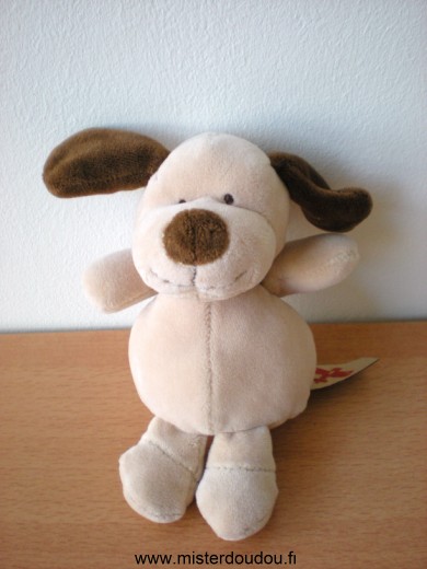 Nicotoy Chien Beige oreilles marron - Très bon état