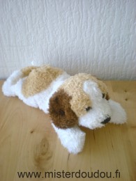 Chien Blanc beige marron Nicotoy