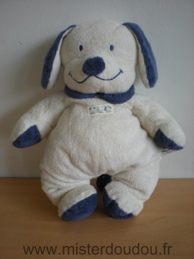 Nicotoy Chien Blanc bleu - Très bon état