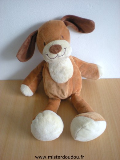 Nicotoy Chien Marron ecru - Très bon état