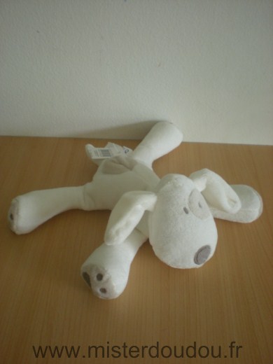 Obaibi okaidi Chien Blanc coccard beige - Neuf