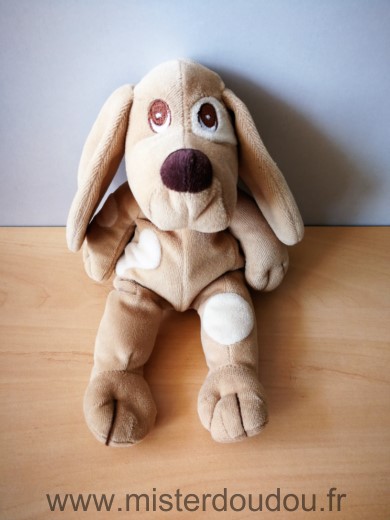 Priscilla larsen Chien Beige cocard blanc - Bon état