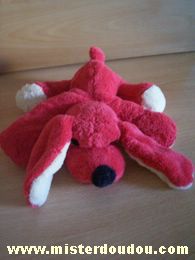 Vertbaudet Chien Rouge - framboise écru - Très bon état