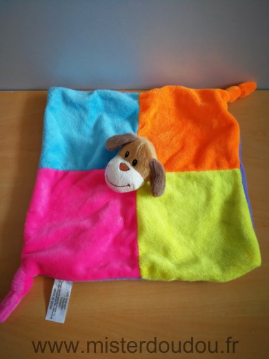 Zeeman Chien Rose bleu orange jaune mauve - Très bon état