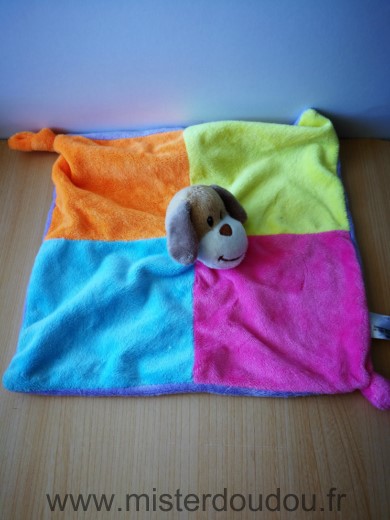 Zeeman Chien Rose jaune bleu orange - Très bon état