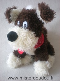 Chien Marron écru boulard rouge Marque Inconnue