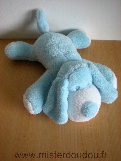 Marque Inconnue Chien Peluche bleu blanc - Très bon état