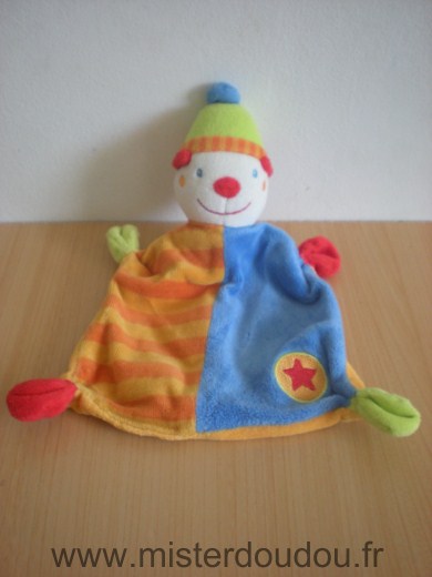 Babyclub Clown Orange bleu vert - Très bon état