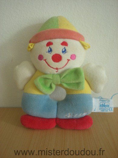 Chicco Clown Bleu jaune vert - Bon état