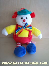 Clown Jaune rouge vert bleu Gipsy
