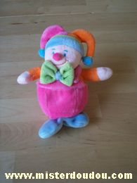Jollybaby Clown Rose orange bleu vert - Très bon état